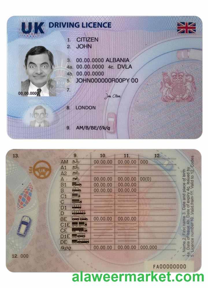 United Kingdom driving license, (after 2021 December-present)